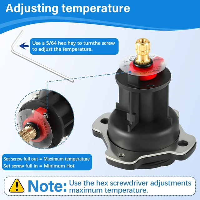 Alt view image 2 of 7 - GP876851 Mixer Cap & Pressure Balancing Unit Kit, Compatible with Kohler
