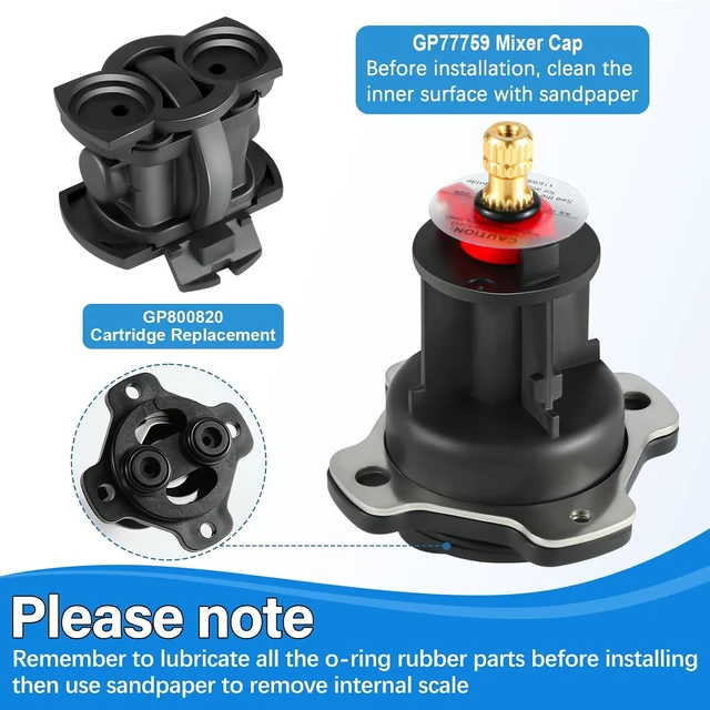 Alt view image 3 of 7 - GP876851 Mixer Cap & Pressure Balancing Unit Kit, Compatible with Kohler