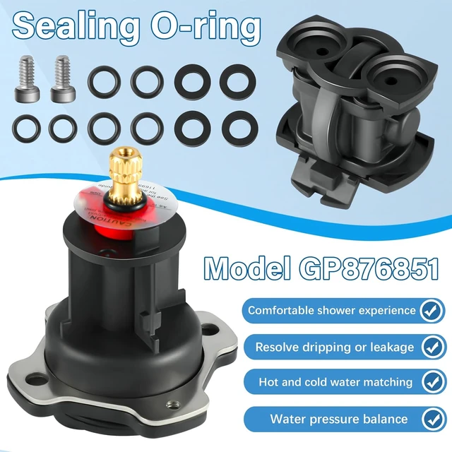 Alt view image 4 of 7 - GP876851 Mixer Cap & Pressure Balancing Unit Kit, Compatible with Kohler