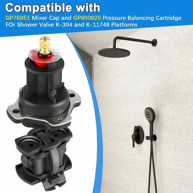 Alt view image 5 of 7 - GP876851 Mixer Cap & Pressure Balancing Unit Kit, Compatible with Kohler