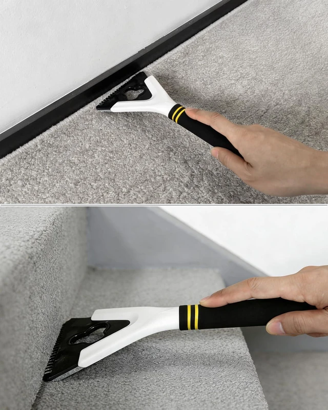 Alt view image 6 of 7 - Carpet Knee Kicker Kit with Tucker & Stretcher Tools for Carpet Stretching, Tucking & Installation