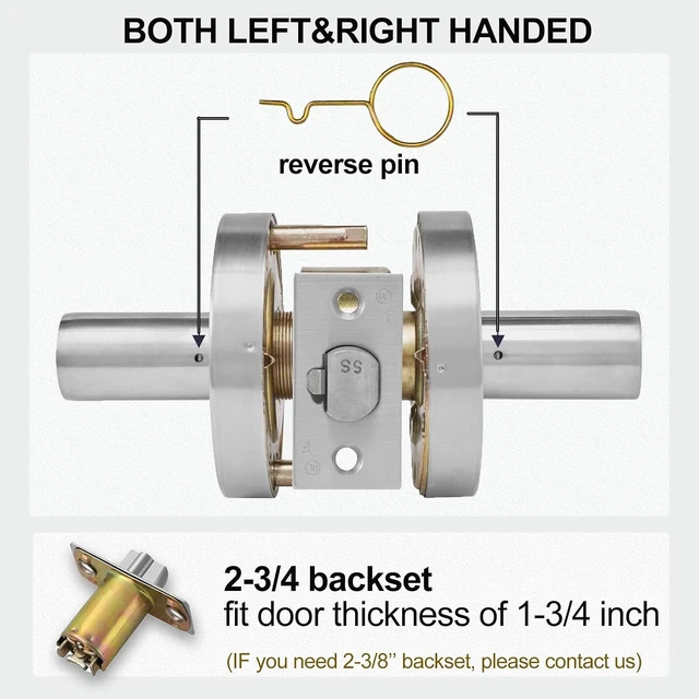 Alt view image 6 of 7 - Heavy Duty Grade 2 Keyed Entry Commercial Lever Door Lock for Office