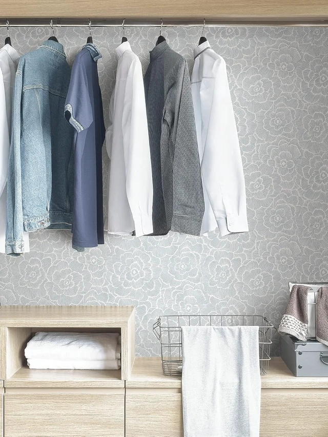 Alt view image 4 of 6 - WallPops NUS4048 Saraya Peel & Stick Wallpaper (Blue)