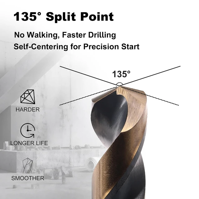 Alt view image 2 of 7 - 29-Piece M2 Metal Twist Drill Bit Set with Case