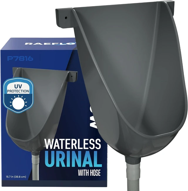 Main image of UV Resistant Waterless Urinal with Hose, Outdoor Urinal for Men