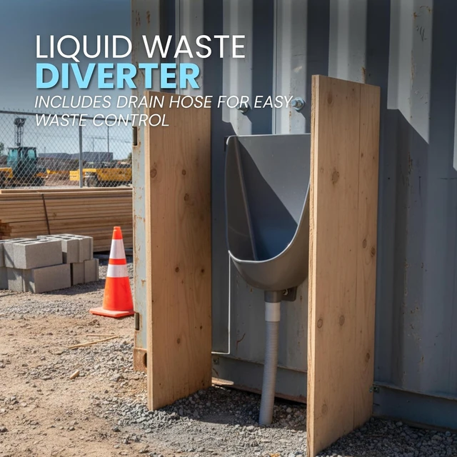 Alt view image 3 of 7 - UV Resistant Waterless Urinal with Hose, Outdoor Urinal for Men