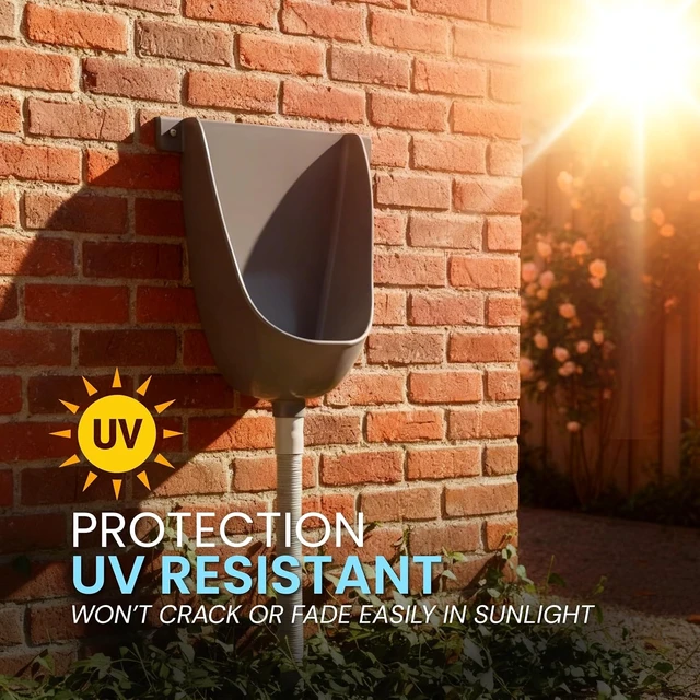 Alt view image 5 of 7 - UV Resistant Waterless Urinal with Hose, Outdoor Urinal for Men