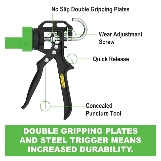 Alt view image 4 of 6 - B12 B-Line Manual Cartridge Caulking Gun, 1/10 Gallon (10 oz), 12:1 Drive