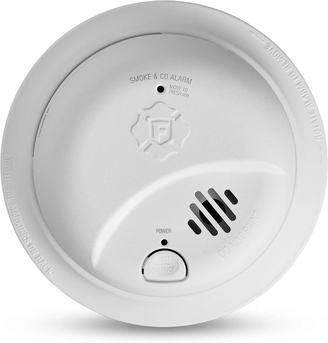 Main image of Combination Smoke & Carbon Monoxide Alarm, 10-Year Battery