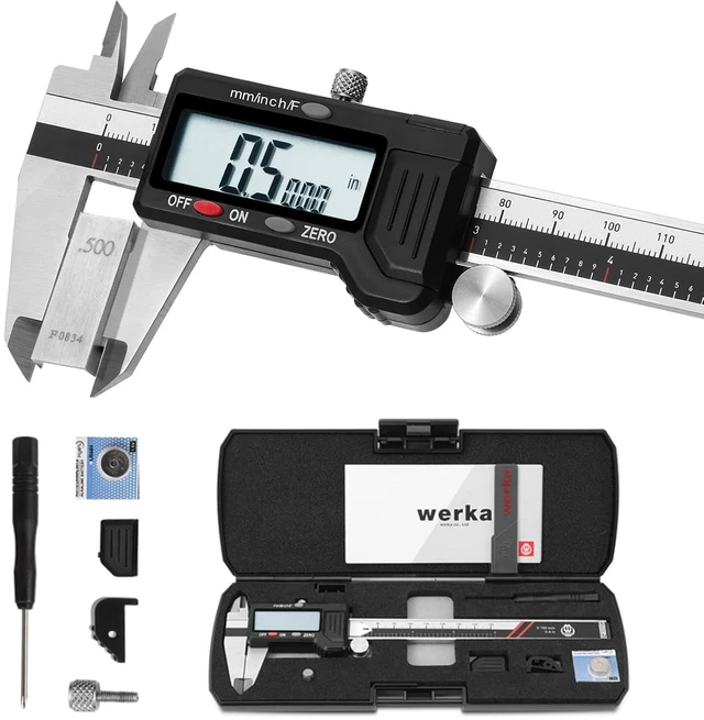 Main image of 0-6 Inch Digital Caliper, Stainless Steel Measuring Tool