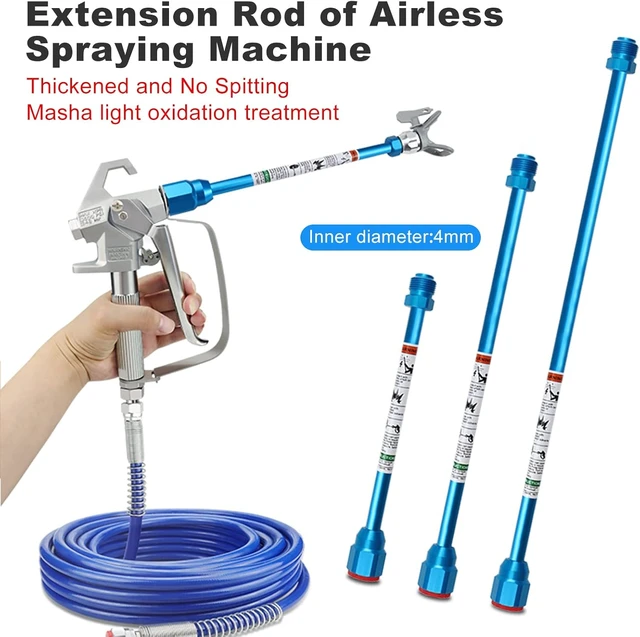 Alt view image 2 of 7 - Airless Paint Sprayer Tip Extension Pole, 3-Pack Spray Wand Set, 8/11.8/20 Inch