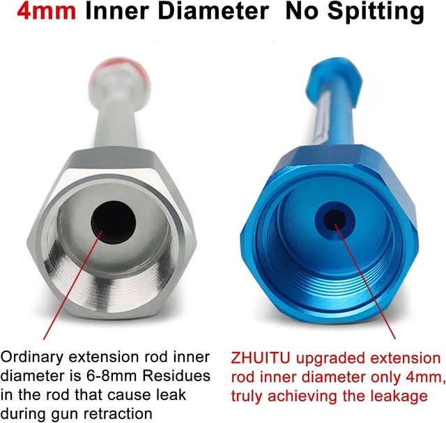 Alt view image 5 of 7 - Airless Paint Sprayer Tip Extension Pole, 3-Pack Spray Wand Set, 8/11.8/20 Inch