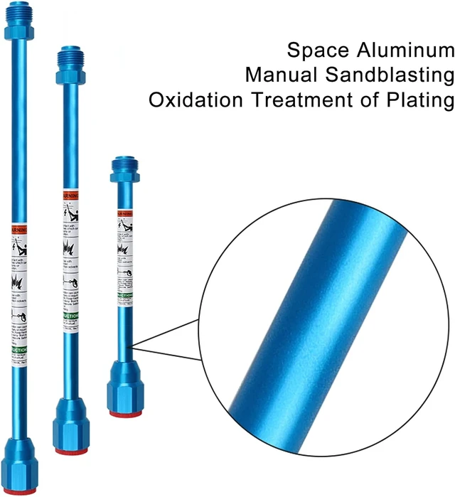 Alt view image 7 of 7 - Airless Paint Sprayer Tip Extension Pole, 3-Pack Spray Wand Set, 8/11.8/20 Inch