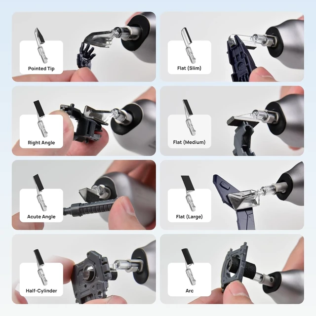 Alt view image 5 of 7 - NeoSander Reciprocating Detail Sander, Mini Pen Sander with 13000 SPM, Adjustable Stroke for 3D Printing, Crafts & DIY