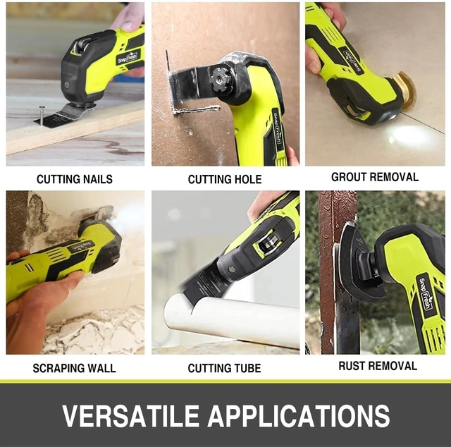 Alt view image 3 of 7 - Cordless Oscillating Tool with 6-Speed Control, 22 PCS Accessories