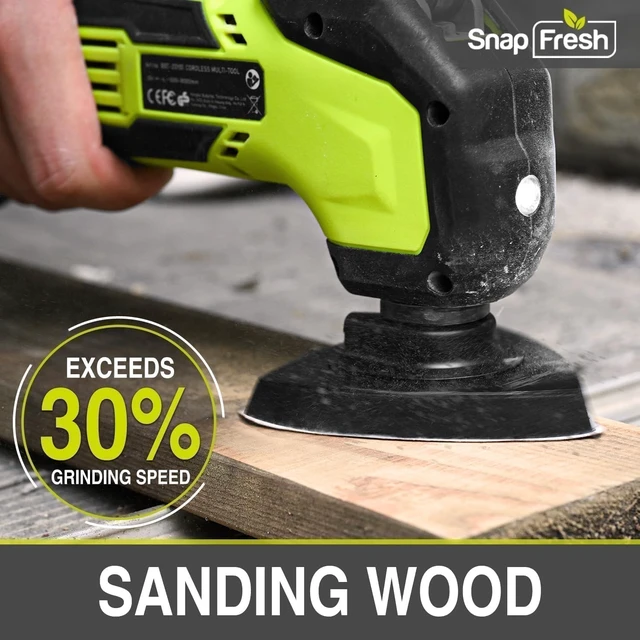 Alt view image 4 of 7 - Cordless Oscillating Tool with 6-Speed Control, 22 PCS Accessories