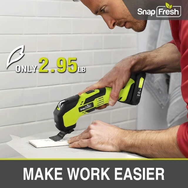 Alt view image 6 of 7 - Cordless Oscillating Tool with 6-Speed Control, 22 PCS Accessories