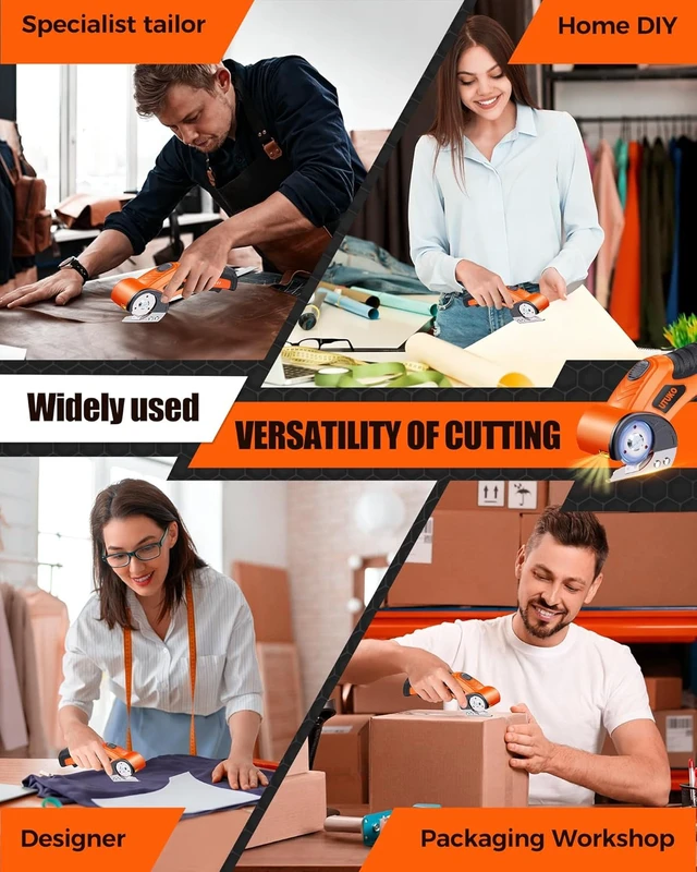 Alt view image 7 of 7 - 3500mAh Cordless Electric Cardboard Cutter Scissors