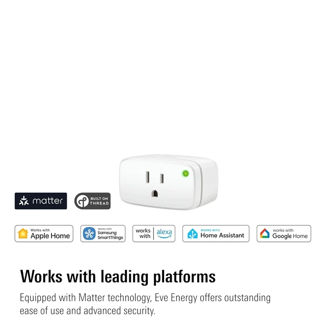 Alt view image 2 of 7 - 2-Pack Energy (Matter) Smart Plug & Power Meter