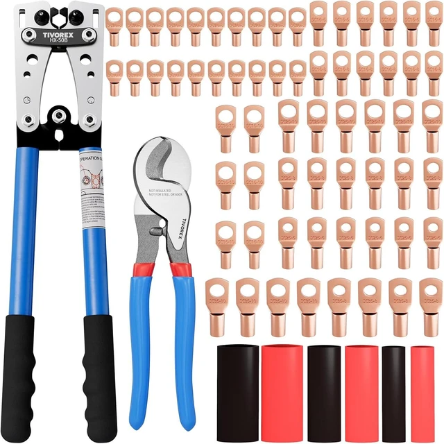 Main image of Battery Cable Crimping Tool for AWG 10-1/0 Wire Lugs
