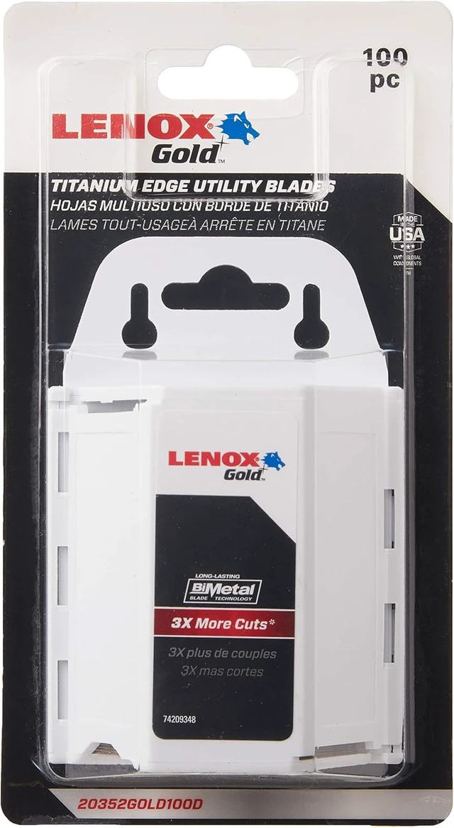 Alt view image 2 of 5 - Gold Utility Knife Blades, 100-Pack