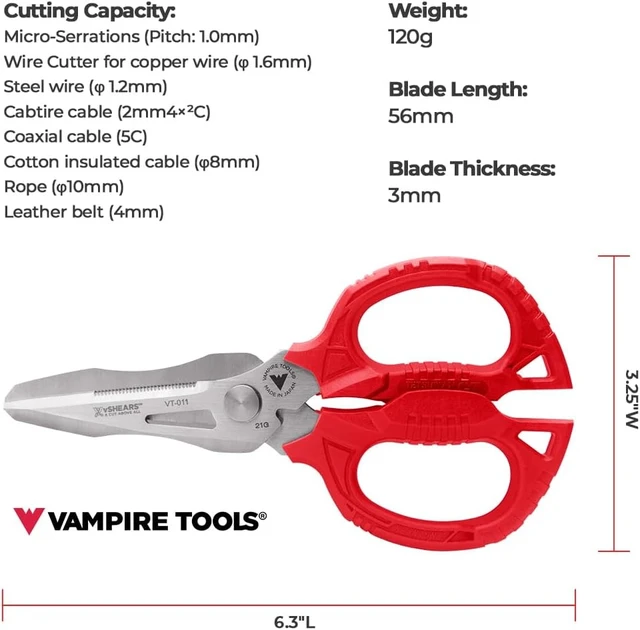 Alt view image 3 of 7 - 6.3" Multipurpose Stainless Steel Utility Scissors, Made in Japan