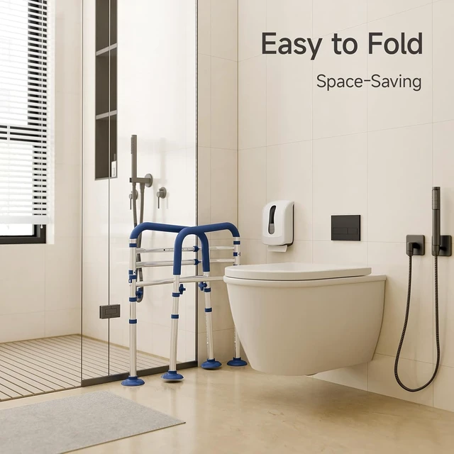 Alt view image 6 of 7 - Adjustable Toilet Safety Frame for Seniors