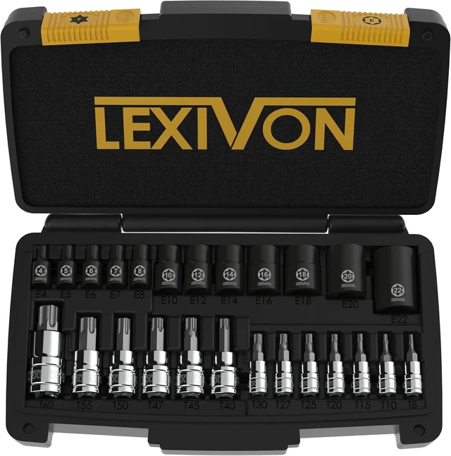 Main image of Master Torx Bit & Socket Set, Premium S2 Alloy & Cr-V Steel