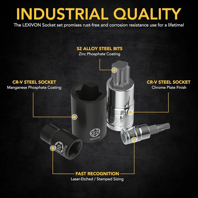 Alt view image 4 of 7 - Master Torx Bit & Socket Set, Premium S2 Alloy & Cr-V Steel