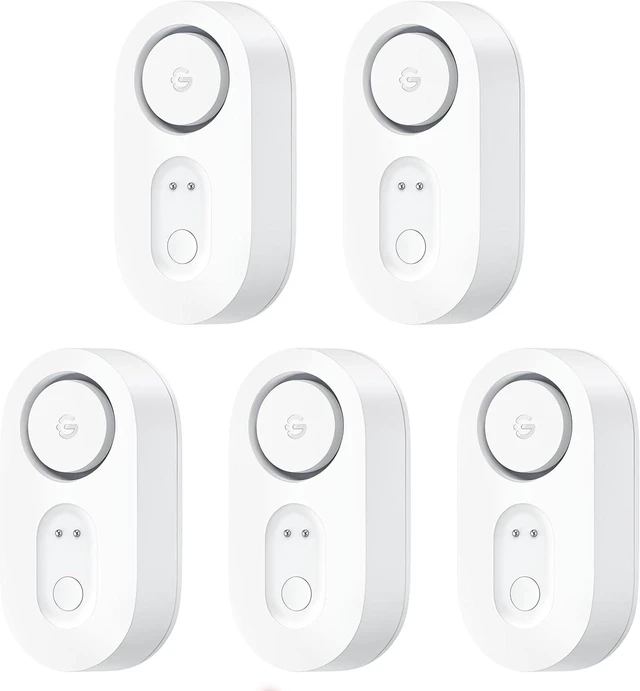 Main image of Upgraded Water Leak Detector with Adjustable 105dB Alarm, 5-Pack