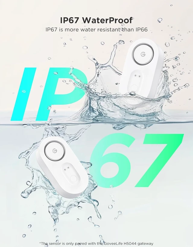 Alt view image 6 of 7 - Upgraded Water Leak Detector with Adjustable 105dB Alarm, 5-Pack