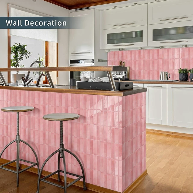 Alt view image 7 of 7 - 10 Sheets Upgraded Thicker Subway Tile Peel & Stick Backsplash