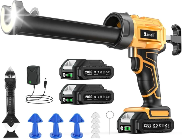 Main image of Cordless Electric Caulking Gun with 2x 2.0Ah Batteries