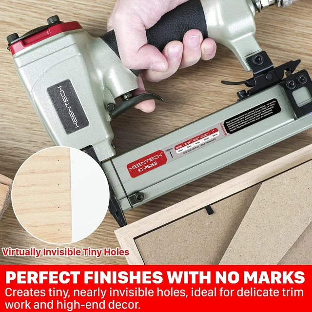Alt view image 3 of 7 - Pneumatic 23 Gauge Pin Nailer with 2160 PCS 5/32" to 1" Pins
