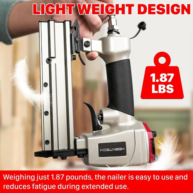 Alt view image 6 of 7 - Pneumatic 23 Gauge Pin Nailer with 2160 PCS 5/32" to 1" Pins