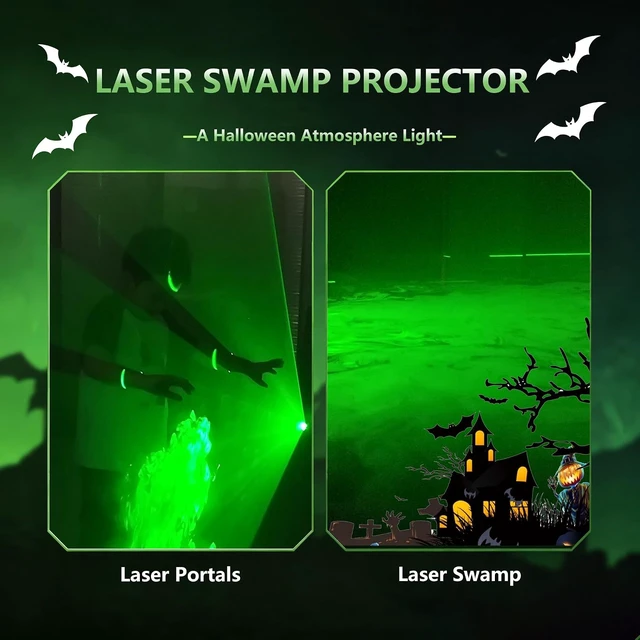 Alt view image 3 of 5 - 532nm 5mW Green Laser Line Module Generator Projector Alignment Laser for Halloween Swamp, Pond, Portal, Haunted House & Sawmill Woodworks