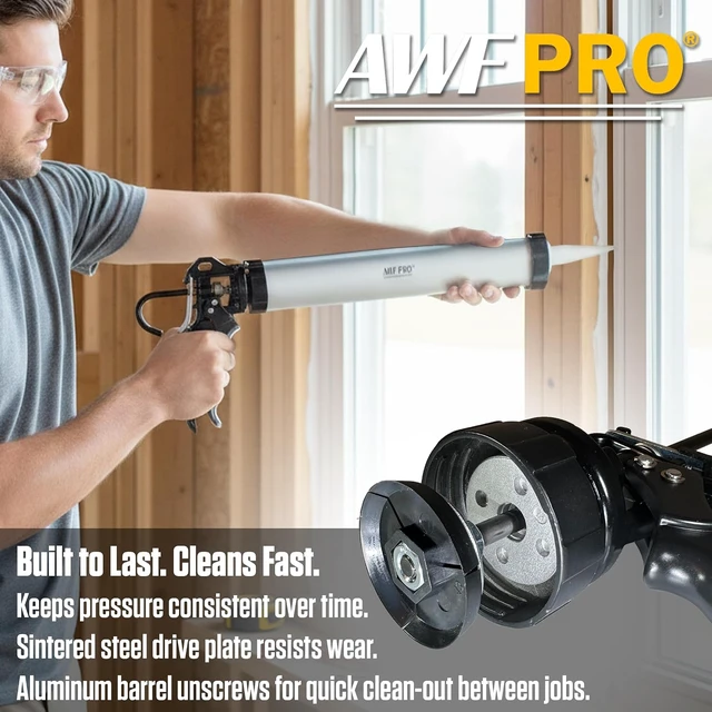 Alt view image 3 of 6 - 20 oz Sausage Caulking Gun, 18:1 Thrust Ratio