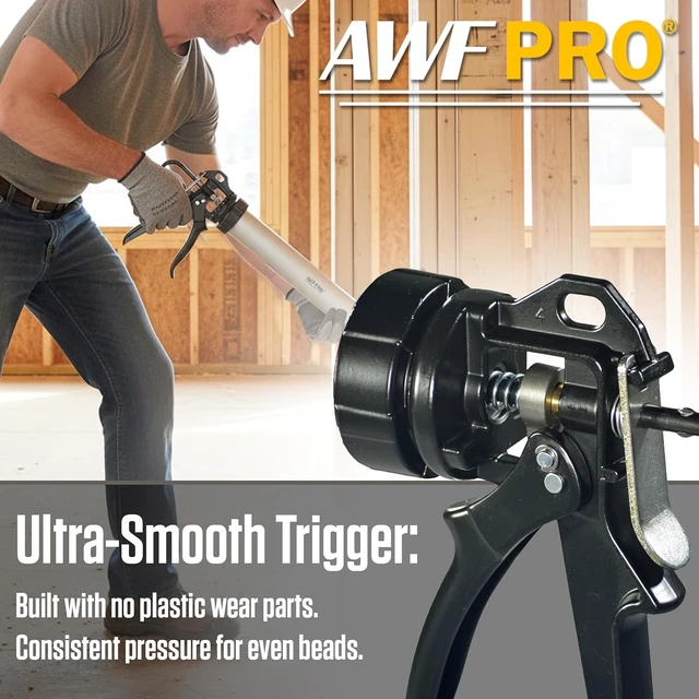 Alt view image 4 of 6 - 20 oz Sausage Caulking Gun, 18:1 Thrust Ratio