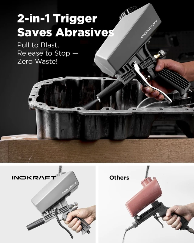 Alt view image 3 of 7 - Portable Leak-Proof Sand Blaster Gun Basic Kit