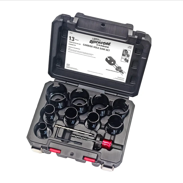 Alt view image 3 of 7 - Blu MOL Xtreme QuickCore TCT Hole Saw Set, 13 pc (E0100198)