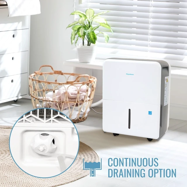 Alt view image 3 of 7 - 50 Pint Dehumidifier with Pump, Covers Rooms up to 4500 Sq Ft.