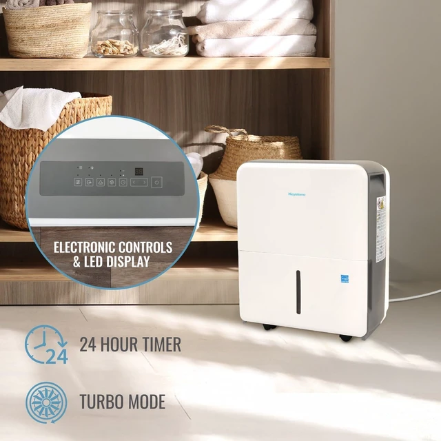 Alt view image 6 of 7 - 50 Pint Dehumidifier with Pump, Covers Rooms up to 4500 Sq Ft.