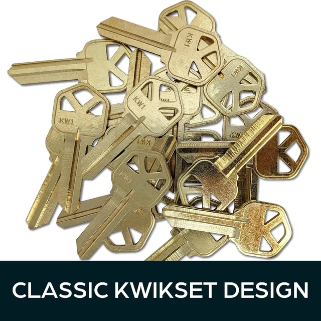 Alt view image 6 of 7 - KW1 Uncut Key Blank Set for Kwikset Locks, 250-Pack