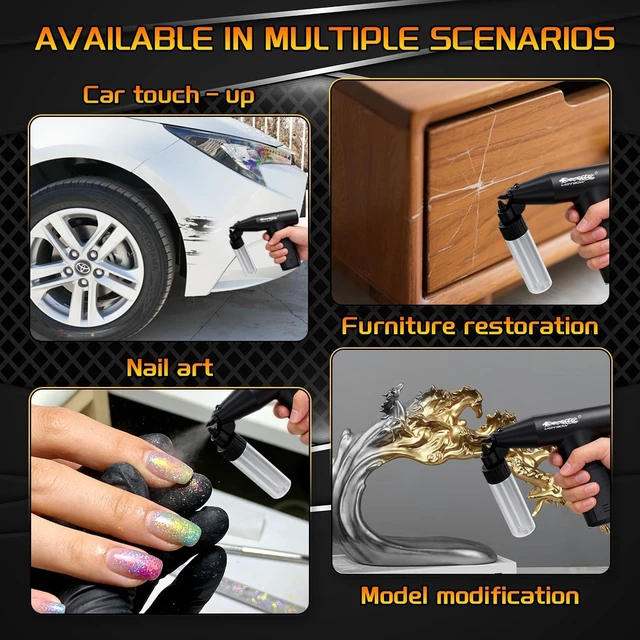 Alt view image 3 of 6 - Small Cordless Electric Paint Sprayer Gun for Cars, Cabinets, Paint Repair & DIY (1 Gear)
