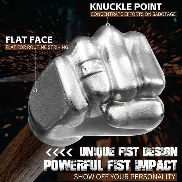 Alt view image 2 of 7 - 2 Lb Fist Hammer with Wooden Handle