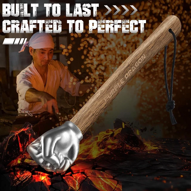 Alt view image 4 of 7 - 2 Lb Fist Hammer with Wooden Handle