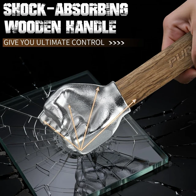 Alt view image 5 of 7 - 2 Lb Fist Hammer with Wooden Handle
