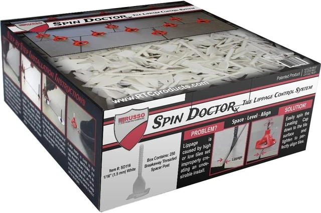 Alt view image 3 of 4 - Spin Dr 1/16" White Base, 250 Pc