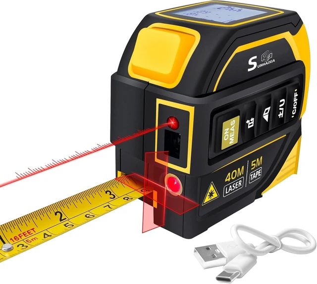 Main image of 4-in-1 Laser Tape Measure with Crosshair Laser Level