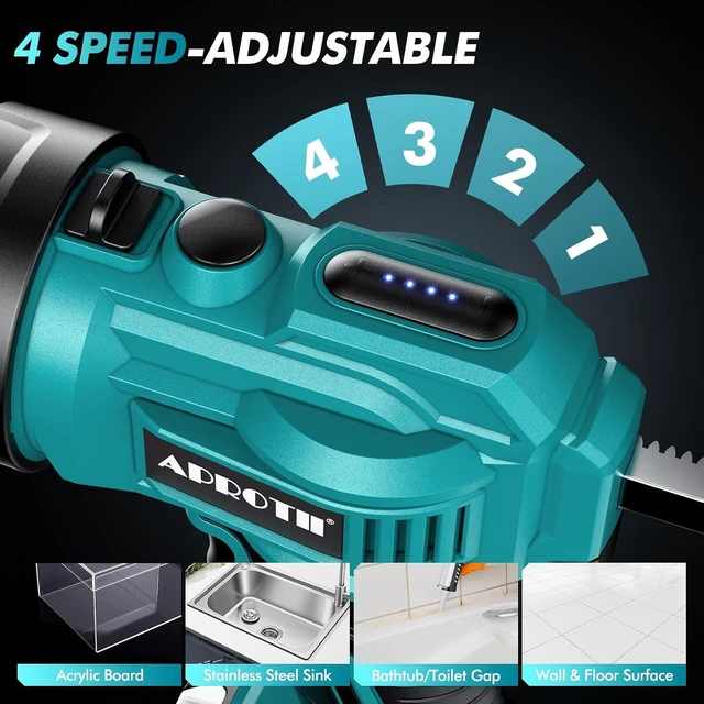 Alt view image 4 of 7 - Electric Caulking Gun for 10oz-10.5oz, Compatible with 18V Makita Battery